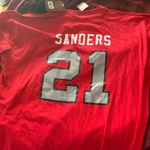 4x Mitchell and Ness Throwback Deon Sanders Tshirt
